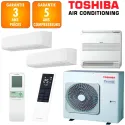 Toshiba Tri-split Shorai RAS-3M26G3AVG-E + 2 RAS-B07P2KVSG-E + RAS-B13J2FVG-E
