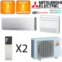 Mitsubishi Bi-split MXZ-2F42VF + MSZ-EF18VGKS + MFZ-KT25VG