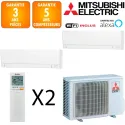 Mitsubishi Bi-split MXZ-2F53VF + MSZ-AY25VGK + MSZ-AY35VGK