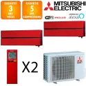 Mitsubishi Bi-split MXZ-2F53VF + MSZ-LN18VGR + MSZ-LN35VGR