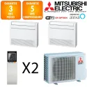 Mitsubishi Bi-split MXZ-2F53VF + 2 X MFZ-KT25VG