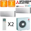 Mitsubishi Bi-split MXZ-3F54VF + MSZ-EF18VGKS + MSZ-EF42VGKS