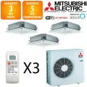Mitsubishi Tri-split MXZ-3F54VF + SLZ-M15FA + 2 X SLZ-M25FA
