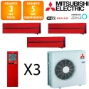 Mitsubishi Tri-split MXZ-3F68VF + 2 X MSZ-LN18VGR + MSZ-LN35VGR