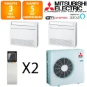 Mitsubishi Bi-split MXZ-3F68VF + MFZ-KT25VG + MFZ-KT50VG