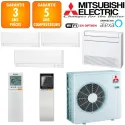 Mitsubishi Quadri-split MXZ-4F72VF + 3 X MSZ-AY15VGK + MFZ-KT35VG