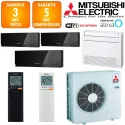 Mitsubishi Quadri-split MXZ-4F72VF + 3 X MSZ-EF18VGKB + MFZ-KT25VG