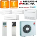 Mitsubishi Quadri-split MXZ-4F72VF + 3 X MSZ-LN18VGW + MFZ-KT25VG