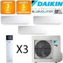 Daikin Tri-split Emura 3MXM52A + 3 X FTXJ20AW
