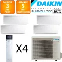 Daikin Quadri-split Emura 4MXM80A + 3 X FTXJ20AW + FTXJ25AW