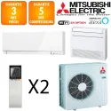Mitsubishi Bi-split MXZ-4F83VF + MFZ-KT35VG + MSZ-EF42VGKW