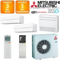 Mitsubishi Tri-split MXZ-4F83VF + 2 X MSZ-LN25VGW + MFZ-KT25VG