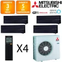 Mitsubishi Quadri-split MXZ-5F102VF + MSZ-LN18VGB + MSZ-LN25VGB + 2 X MSZ-LN35VGB