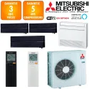 Mitsubishi Quadri-split MXZ-5F102VF + 3 X MSZ-LN25VGB + MFZ-KT25VG