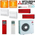 Mitsubishi Quadri-split MXZ-5F102VF + 2 X MFZ-KT25VG + 2 X MSZ-LN25VGR