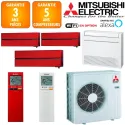 Mitsubishi Quadri-split MXZ-5F102VF + 3 X MSZ-LN25VGR + MFZ-KT25VG