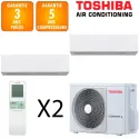 Toshiba Bi-split Daiseikai RAS-2M18G3AVG-E + RAS-B10S4KVPG-E + RAS-B13S4KVPG-E