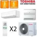Toshiba Bi-split Daiseikai RAS-2M18G3AVG-E + RAS-B10J2FVG-E + RAS-B10S4KVPG-E