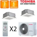 Toshiba Bi-split Cassette RAS-2M18G3AVG-E + RAS-M10S4MUVG-E + RAS-M13S4MUVG-E