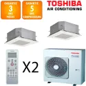 Toshiba Bi-split Cassette RAS-3M26G3AVG-E + 2 X RAS-M13S4MUVG-E