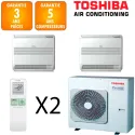 Toshiba Bi-split Console RAS-4M27G3AVG-E + RAS-B13J2FVG-E + RAS-B18J2FVG-E
