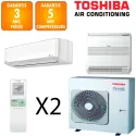 Toshiba Bi-split Daiseikai RAS-4M27G3AVG-E + RAS-B10J2FVG-E + RAS-B18S4KVPG-E