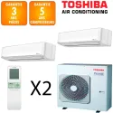 Toshiba Bi-split Daiseikai RAS-5M34G3AVG-E + 2 X RAS-B18S4KVPG-E