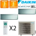 Daikin Bi-split Stylish 3MXM68A + FTXA35BS + FTXA42BS