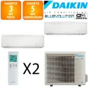 Daikin Bi-split Stylish 2MXM68A + FTXA35CW + FTXA42CW