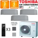 Toshiba Tri-split Haori RAS-4M27G3AVG-E + 2 X RAS-B10N4KVRG-E + RAS-B13N4KVRG-E