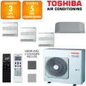 Toshiba Quadri-split Haori RAS-5M34G3AVG-E + 2 X RAS-B10J2FVG-E + RAS-B13J2FVG-E + RAS-B10N4KVRG-E