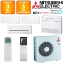 Mitsubishi Quadri-split MXZ-6F120VF + 2 X MSZ-AY15VGK + MFZ-KT35VG + MSZ-AP71VGK