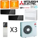 Mitsubishi Tri-split MXZ-6F120VF + MFZ-KT35VG + MSZ-EF42VGKB + MSZ-EF50VGKB
