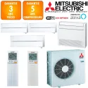 Mitsubishi Quadri-split MXZ-6F120VF + 2 X MSZ-LN18VGV + MSZ-LN35VGV + MFZ-KT50VG