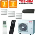 Toshiba Quadri-split Shorai RAS-5M34G3AVG-E + 3 X RAS-B10J2FVG-E + RAS-B10G3KVSGB-E