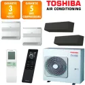Toshiba Quadri-split Shorai RAS-5M34G3AVG-E + 2 X RAS-B07G3KVSGB-E + RAS-B10J2FVG-E + RAS-B18J2FVG-E