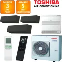 Toshiba Quadri-split Shorai RAS-5M34G3AVG-E + 2 X RAS-B07G3KVSGB-E + RAS-B13G3KVSGB-E + RAS-B13J2FVG-E