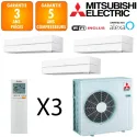 Mitsubishi Tri-split MXZ-6F120VF + MSZ-LN25VGW + 2 X MSZ-LN50VGW