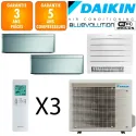 Daikin Tri-split Stylish 4MXM68A + FTXA20BS + FTXA25BS + FVXM35B