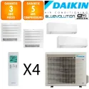 Daikin Quadri-split 4MXM80A + 2 X CVXM20A + FTXM20A + FTXM25A