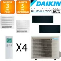 Daikin Quadri-split Stylish 5MXM90A + 2 X CVXM20A + FTXA20CB + FTXA35CB