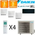 Daikin Quadri-split Stylish 5MXM90A + 2 X CVXM20A + FTXA20CB + FVXM50B