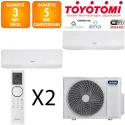 Toyotomi Bi-split MULR32-18INV-2 + 2 X ERAI 9 Blanc