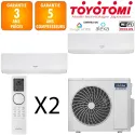 Toyotomi Bi-split MFMR32-36INV-4 + ERAI 9 + ERAI 24 Blanc