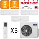 Toyotomi Tri-split MFMR32-36INV-4 + 2 X ERAI 9 + ERAI 24 Blanc