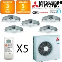 Mitsubishi Quintuple-split MXZ-5F102VF + 3 X SLZ-M15FA + 2 X SLZ-M35FA