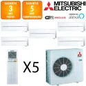 Mitsubishi Quintuple-split MXZ-6F120VF + MSZ-LN18VGV + 3 X MSZ-LN25VGV + MSZ-LN35VGV