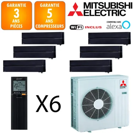 Mitsubishi Sextuple-split MXZ-6F120VF + 4 X MSZ-LN18VGB + 2 X MSZ