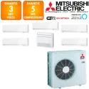 Mitsubishi Sextuple-split MXZ-6F120VF + 3 X MSZ-EF18VGKW + MSZ-EF22VGKW + MSZ-EF25VGKW + MFZ-KT50VG