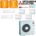 Mitsubishi Sextuple-split MXZ-6F120VF + 2 X MSZ-EF18VGKW + 4 X MFZ-KT25VG